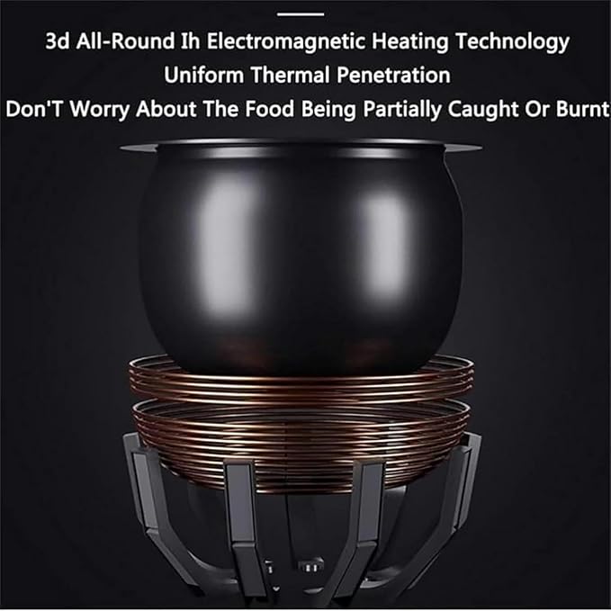 Multi-Function Stir-Fry Machine Cooker Auto Cooking Wok Fried Rice Machine 360° Automatic Rotation Drum Type Stir Frying Machine for Stir FryingStewingCooking