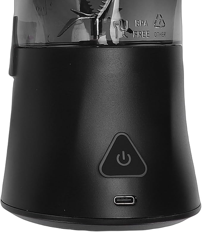 ZJchao Portable Blender USB Rechargeable High Speed 20000RPM Leakproof Mini Juicer Cup for Smoothies Shakes 24oz Travel Gym Home ABS