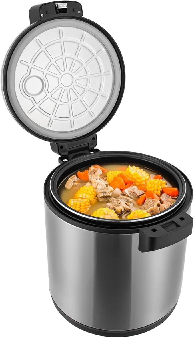 Commercial-Grade Electric Rice Warmer Food Warm with Rice Spoon Rice Warmer with Warm Function For Restaurant Party Family 23L 130 Cup Cooked