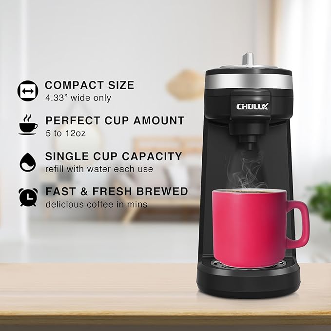CHULUX 2 Pcs Single Serve Coffee Maker for K Capsule Classic &amp Slim