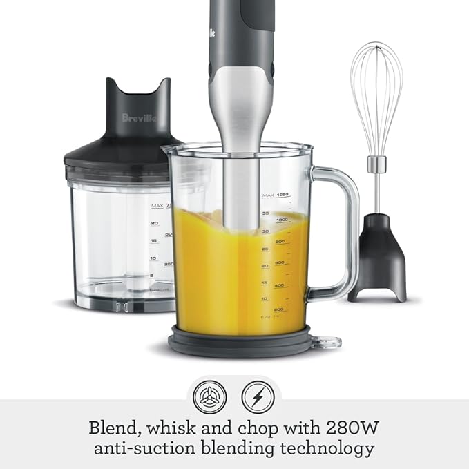 Breville BSB510XL Control Grip Immersion Blender Brushed Stainless Steel