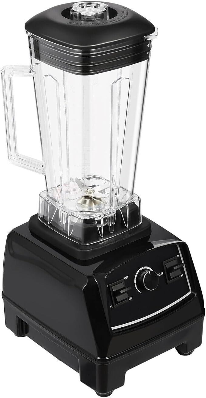 Xuthusman 3HP 2 Liter Professional Milkshake &amp Fresh Juice Blender - Heavy Duty Commercial Power Blender - Smoothie Mixer - 2200W - Black
