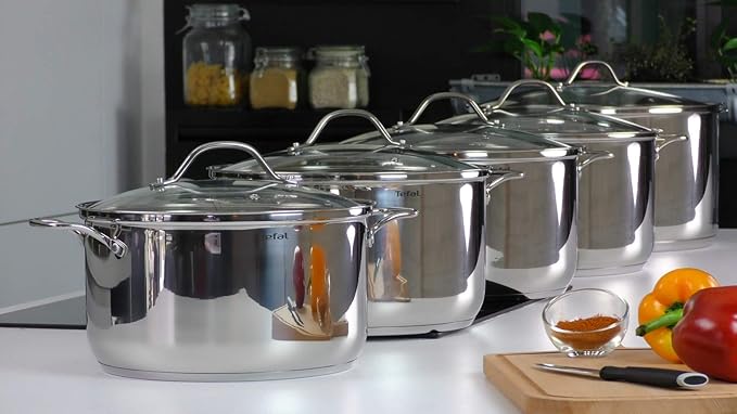 Tefal Intuition SS Set of 10 Pieces Stainless Steel