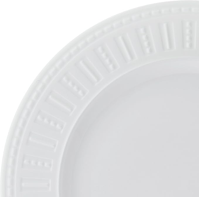 Mikasa Miles Bone China Lightweight Chip Resistant 12 Piece Dinnerware Set Service for 4 White