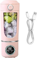 Portable Blender Cup - 700ml Cordless USB Mixer Fruit Juicer with Rechargeable Battery Personal Accessory Easy Clean Design Kitchen Gear Compact Build Blending Option for Travel