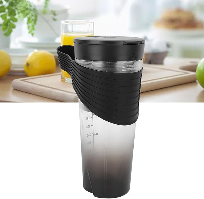 Portable Blender 460ml Capacity 20000RPM Speed USB Rechargeable Black - Waterproof Design Powerful Motor Ideal for Outdoor and Home Use (Black)