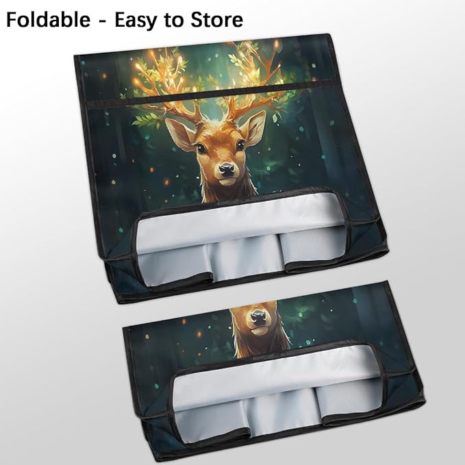cfpolar Kitchen Aid Mixer Cover Compatible with 6-8 Quarts Animals Deer Christmas Stand Mixer Cover Kitchen Aid Mixers Accessories Appliance Organizer Bag Dust Covers with Zipper Pocket