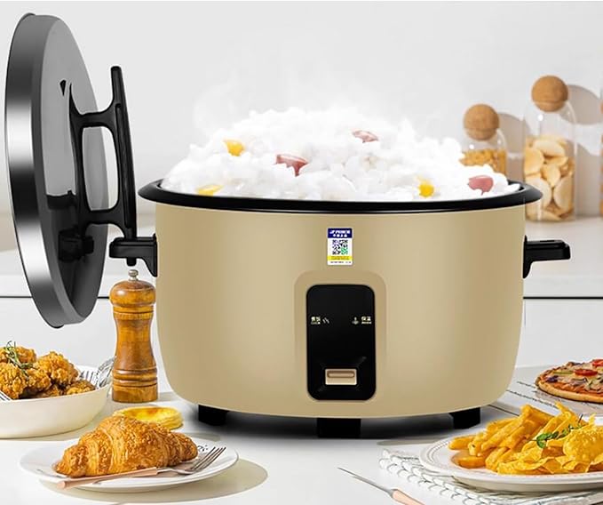 Large Capacity Rice Cooker (8L-45L) Canteen Commercial Hotel Home Old-fashioned Large Rice Cooker 8-60 PeopleUS/EU Used(13L)