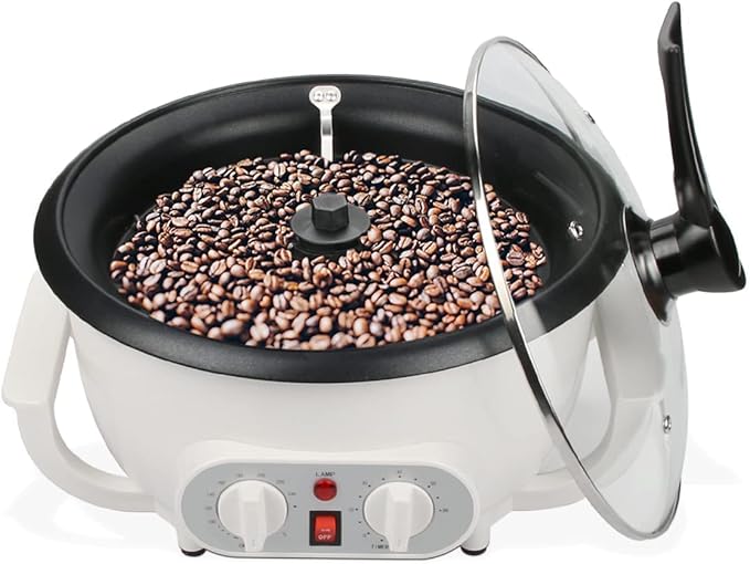 Upgrade Coffee Roaster Machine for Home Use 110V Household Electric Coffee Bean Roaster with Timer 1200W Roasting Machine Peanut Bean Home Coffee Roaster