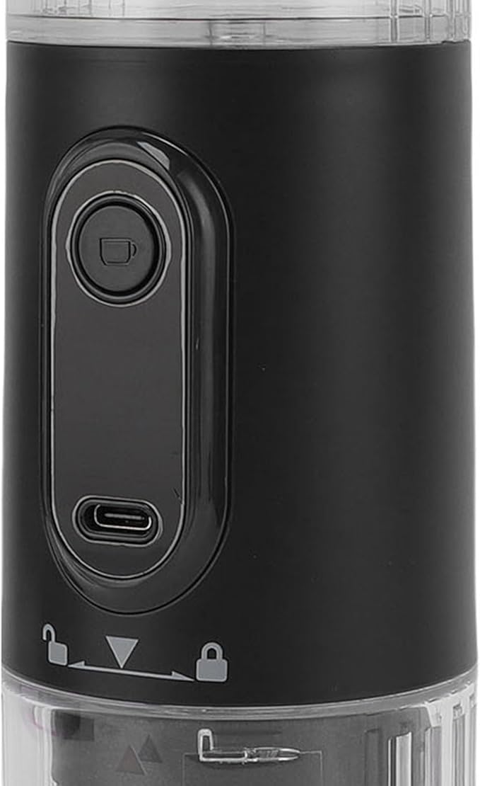 Zopsc Travel Camping Coffee Makers Electric Espresso Machine Compatible Ground Coffee Rechargeable Small Handheld Brewer for Outdoor Car Camping Hiking (Black)