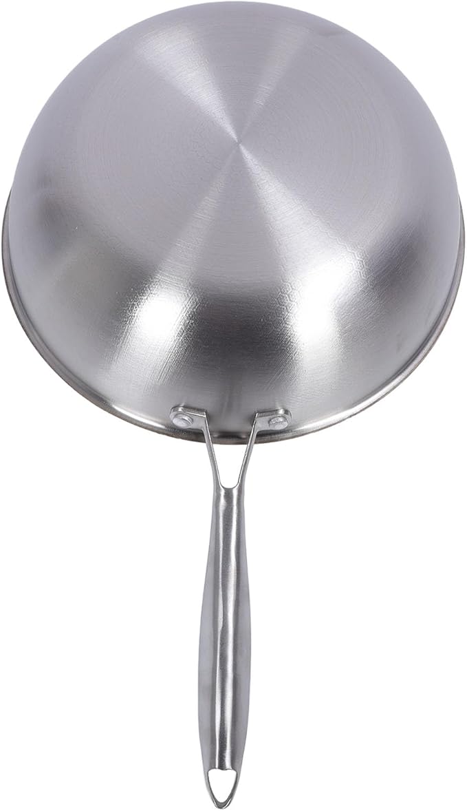 Focket Stainless Steel Pots and Pans Set 3 Pieces Kitchen Kitchen without Sticks with Stock Frying Pan Pan for Home Dishwasher with Versatile Cooking Options