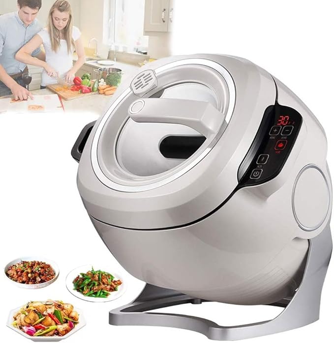 2000w Automatic Cooking Machine360° Rotation Pot Commercial Auto Stir Fry Machine 3D Heating 3 Speed Modes with Smart Touch for Stir Frying/Soup/Rice Home &amp Kitchen