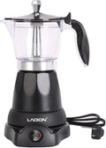 Cuban Coffee Maker 6 or 3cup Electric Espresso Coffee Maker Portable Cafeteras Electricas Modernas Electric Moka Pot with Detachable Base &amp Overheat Protection Coffee Gift for Home Travel