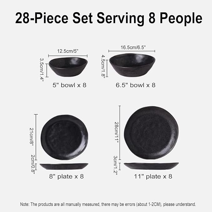 Palace Style Porcelain Dinnerware Sets 32 Piece Dinner Set Plates and Bowls Sets Dishes Set Includes Dinner Plates Dessert Plates