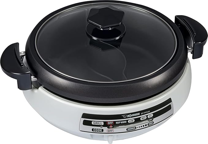 Zojirushi EP-PFC20HA Electric Skillet and Zojirushi NS-LGC05XB Micom Rice Cooker &amp Warmer Bundle