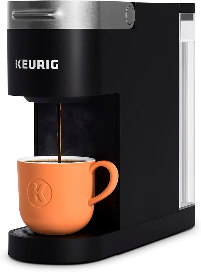 Keurig K-Slim Single Serve K-Cup Pod Coffee Maker Multistream Technology 3 Brew Sizes Slim and Sleek Design 46oz Removable Reservoir Black