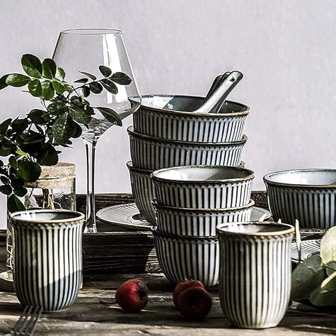 Dinnerware Set Dinnerware Sets 38-Piece Dinnerware Sets Chip Resistant Dishwasher Safe Fine Porcelain Plate And Bowl Sets For 4 5 6 People