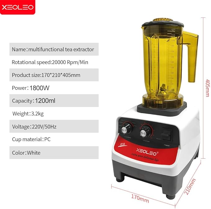 Tea brewing machine Smoothie maker1200ml Multifuction Food blender 1800W Shaker machine Smoothie maker brew cream/milk Mixer