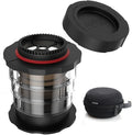 Cafflano Kompact Portable Coffee Maker - Black - Travel Hot and Cold Coffee Brewer French Press Pour Over - Travel Coffee Pot Cup