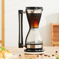 750W Syphon Vacuum Coffee Maker 240ml Glass Syphon Coffee Pot 3 Speed Adjustable Anti-dry Burn Protection Split Design Smart Touch Withstands Temperatures Up To 210°C for At Home Coffee Shops
