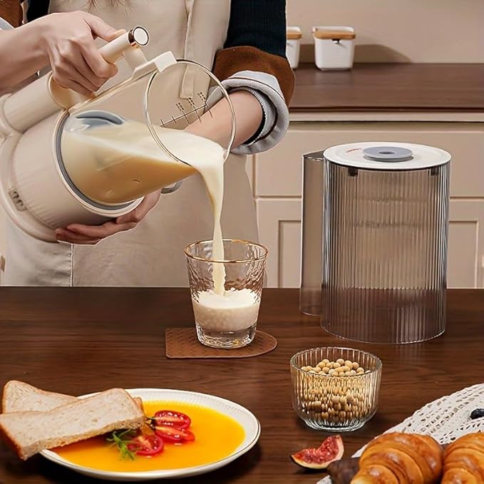 Nut Milk Maker &amp Multi-Function Blender 50oz/1.5 L Automatic Homemade Almond Soy Oat Milk Maker with Self-Cleaning Heated Boil Function Soundproof Design 12 Blades &amp Portable Pitcher