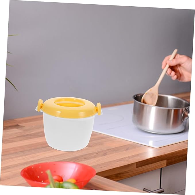 Microwave Rice Cooker for Home Use Simple Food Container for Cooking Rice Vegetables Noodles Large Capacity Design for Students and Busy Professionals