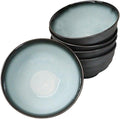 Ebros Gift Blue Sky Stars Artistic Seikai Porcelain Collection Dinnerware Serveware Kitchenware Set Asian Japanese Dining Restaurant Supply (Pack Of 5 Medium Soup Salad Rice Bowls 24oz)