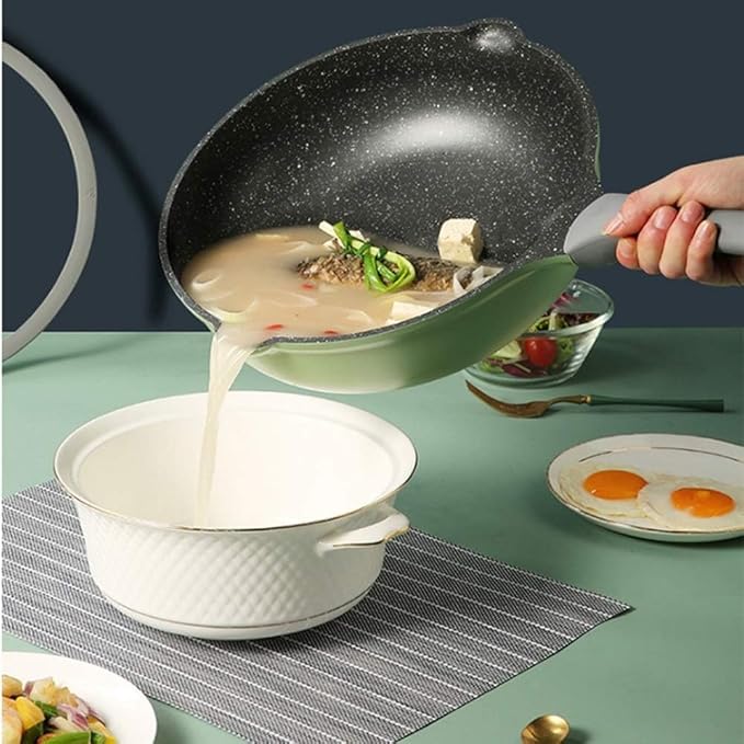 Kitchen Cooking Sets 2 Pcs Cookware Set Soup Pot Cooking Tool Non-Stick Pan Kitchen Cooker Wok Cookware Sets