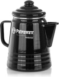 Petromax Tea and Coffee Percolator Use Indoor/Outdoors for Home Kitchen or Campfire Enameled Steel Coffee and Tea Pot Brews to Your Taste 5-6 Cup Capacity