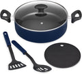 Bella 5-pc. Nonstick Everyday Pan Set in Navy Blue