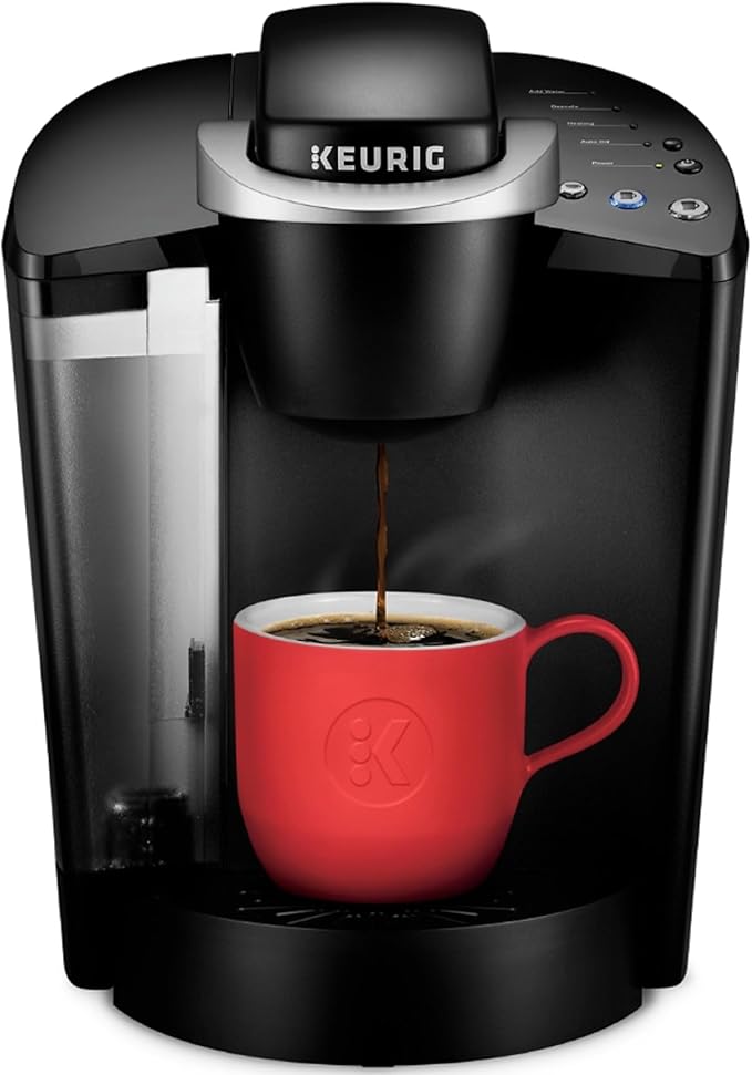 Keurig K-Classic Single Serve K-Cup Pod Coffee Maker with 3 Brew Sizes 48oz Removable Reservoir Black