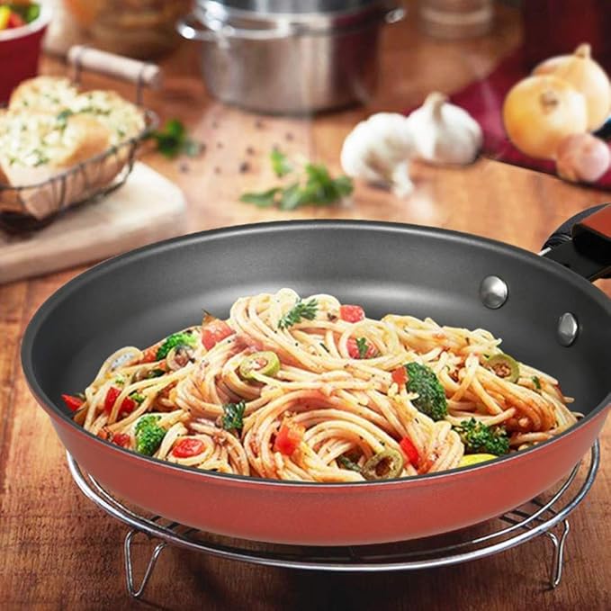3-Piece Cookware Set Non-Stick Pan Cookware Comfortable Handle Suitable Cooker Easy to Clean Wok