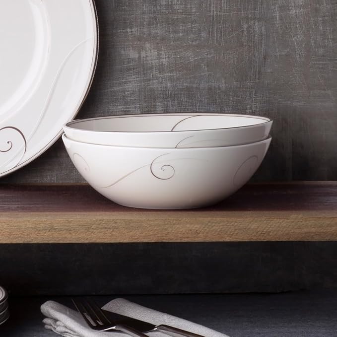 Noritake Platinum Wave 12-Piece Set in White Large