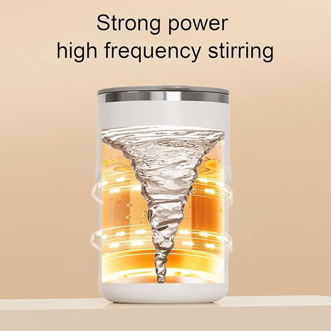 Ejoyous Self Stirring Coffee Mug Magnetic Rotor 6500RPM with Built in Temperature Sensor and LED Display for Mixing Coffee Powder Milk Protein Shakes