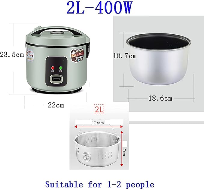 Rice Cooker Household Multifunctional Low-Sugar Non-Stick Rice Cooker Rice Soup Separation Intelligent Heat Preservation(3L) ()