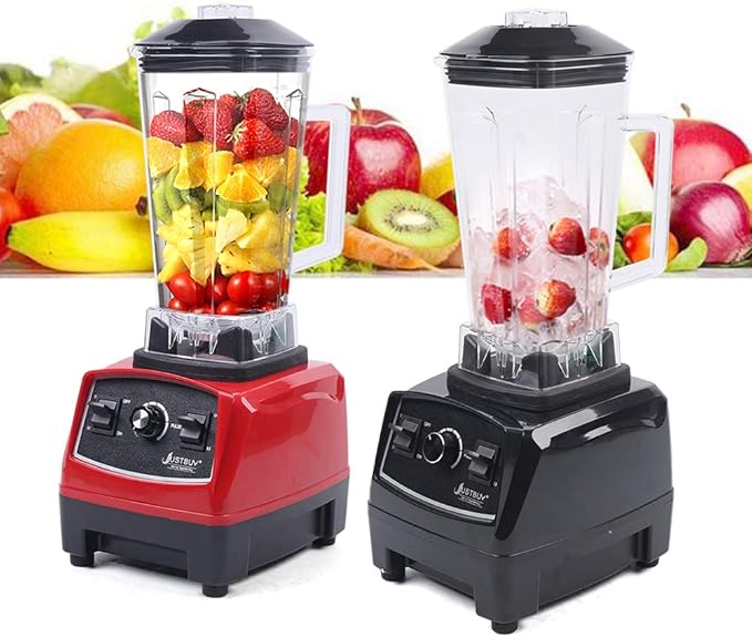 3HP 2200W Heavy Duty Grade Blender Mixer Juicer for Fruit Vegetable Blender Countertop Smoothie Blender Machine with Variable Speed 2L Tritan Container and 4500RPM for Home and Commercial