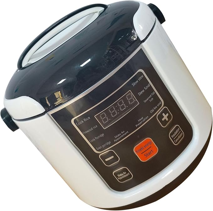 2L Rice Cooker Small Mini Rice Cooker with Removable Nonstick Pot Travel Rice Cooker for Soup Grain Oatmeal Veggie Small Travel Cooker for 2‑4 People Small Rice Cooker (12V)