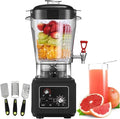 Commercial Blenders Food Blender and Grinder with 7 Speed Professional Standing Mixer with Spout for Milkshakes Juices Smoothies 6 Blade Steel Knife 11l/15l/19l Black19L