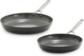 GreenPan x Bobby Flay 10” &amp 12” Hard Anodized Ceramic Nonstick Frying Pan Set PFAS-Free Induction Compatible Skillets Oven &amp Broiler Safe to 600˚F Dishwasher Safe Black
