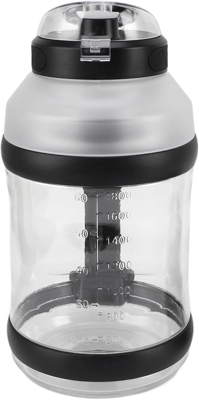 2L Large Capacity High Speed Blender with USB Charging Port Double Design for Shakes Smoothies and More (Black)