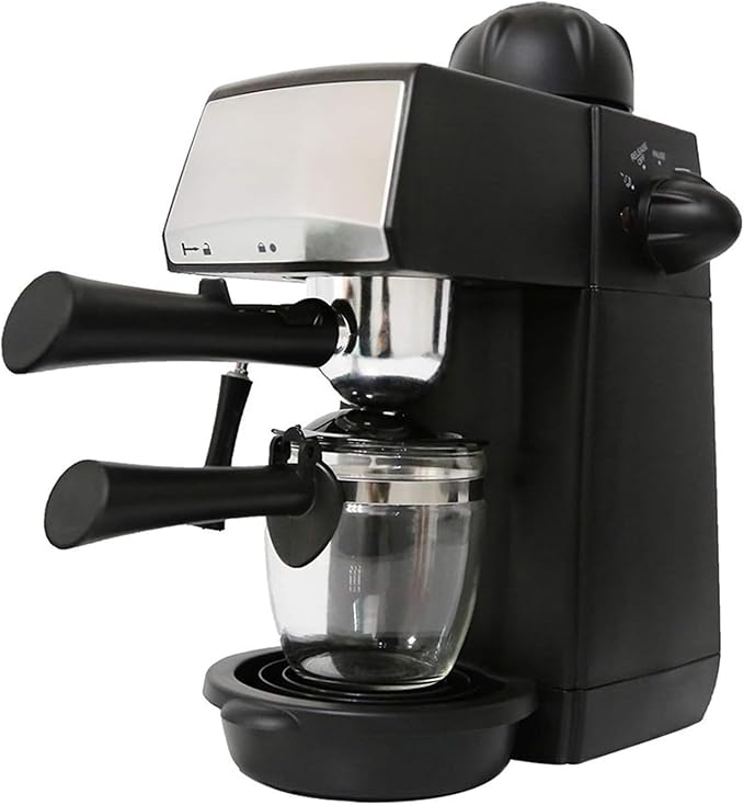 240ml Semi-Automatic Espresso Coffee Maker with Steam Function | Overheat &amp Overvoltage Protection | Pause Feature | Compact Size 20x13x27cm
