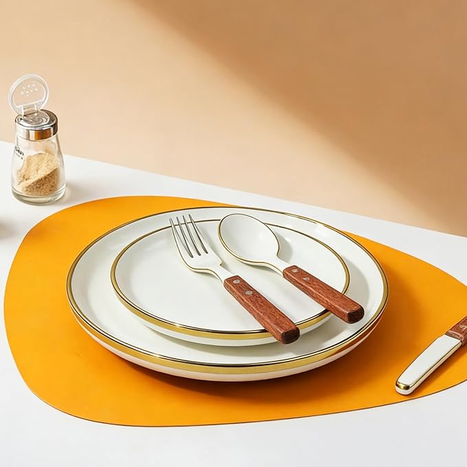 White and Gold Ceramic Dinnerware Sets for 4 16-Piece Luxury Plates and Bowls Sets with Gold Rim Modern Dish Set for Wedding Christmas Anniversary Crack Resistant | Dishwasher Safe (White)