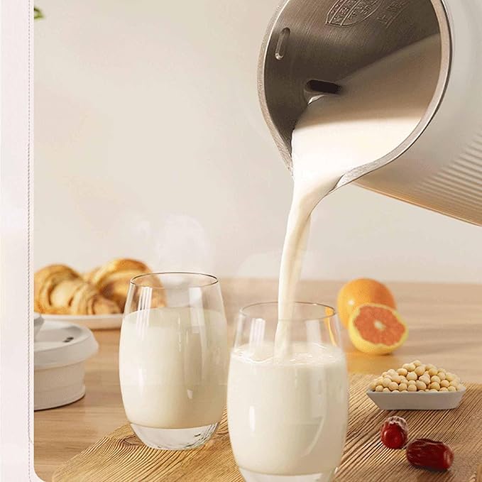 1200ml Automatic Nut Milk MakerAutomatic Cleaning Multifunctional Soybean Milk Machine with Timer for Fruits Vegetables and Soy Milk