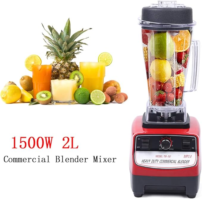 Smoothie Maker110V Food Processor1500W Juice Blender2L High-speed Electric Blender 27000RPM Commercial MixerTM-767 (Model：TM-767)