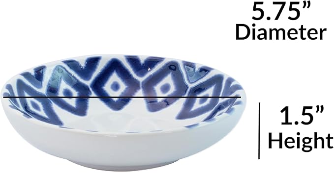 VIETRI Viva Santorini Collection Italian Dinnerware Sets (Condiment Bowls - Set of 4)