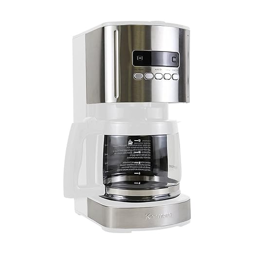 Kenmore Coffee Maker 12 cup Drip Coffee Machine Programmable Aroma Control Glass Carafe &amp Kenmore 2-Slice Toaster White Stainless Steel Extra Wide Slots Bagel and Defrost Functions