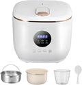 Portable Rice Cooker Non-Stick Ceramic Glaze Inner Pot Rice and Soup Separation Technology 24-Hour Smart Reservation Suitable for Dormitory and Camping