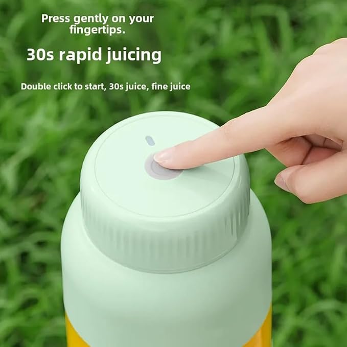 Electric Citrus Juicer 28 Oz With Straw and Two Lids Portable Mini Blender Juice Smoothie Blenders on the Go Personal Travel Cold Press Juicer Bottle Cups Fruit Lime Squeezer (1)