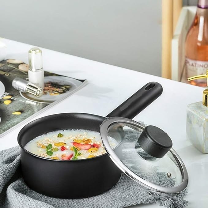 RUVOO Cookware Set Pots and Pans 3Pcs Cookware Set Cooking Pot Set with Glass Lid Non-Stick Pan Set for Home Kitchen Cooking Set