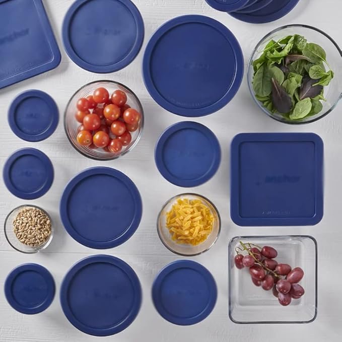 Kitchen Organizer Clear Glass Storage 30 Piece Set Lids Food Storage Containers Kitchen Organizer